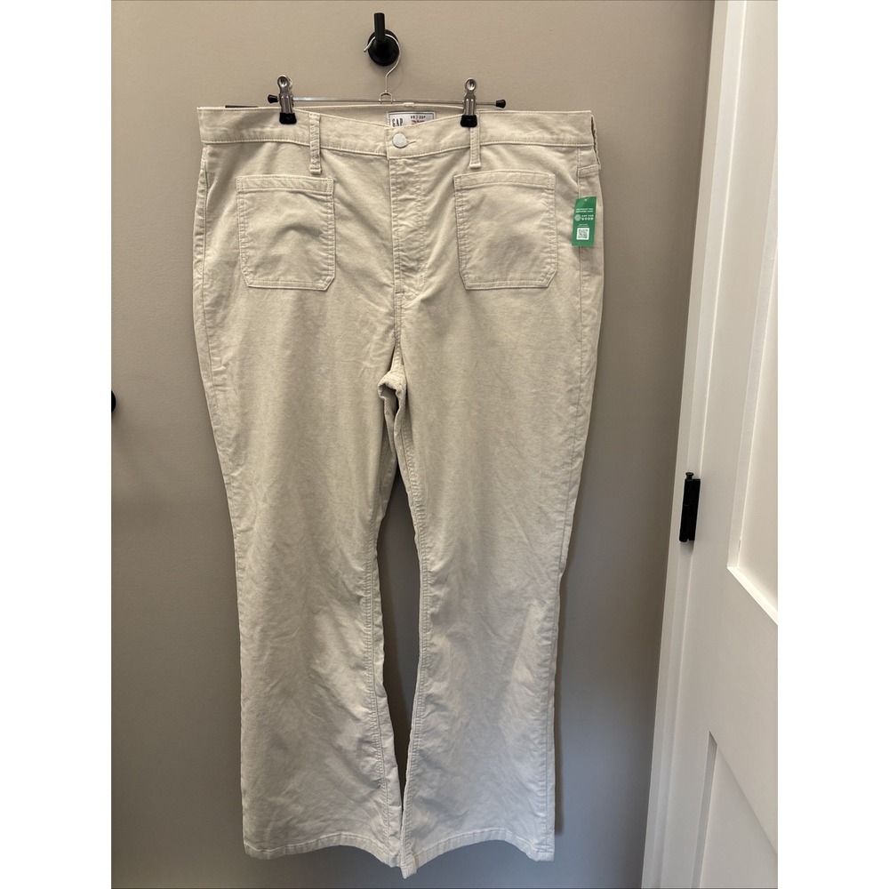 Gap NWT 70s Flare High Rise Corduroy Pants Size 20 R Boho Hippie Office